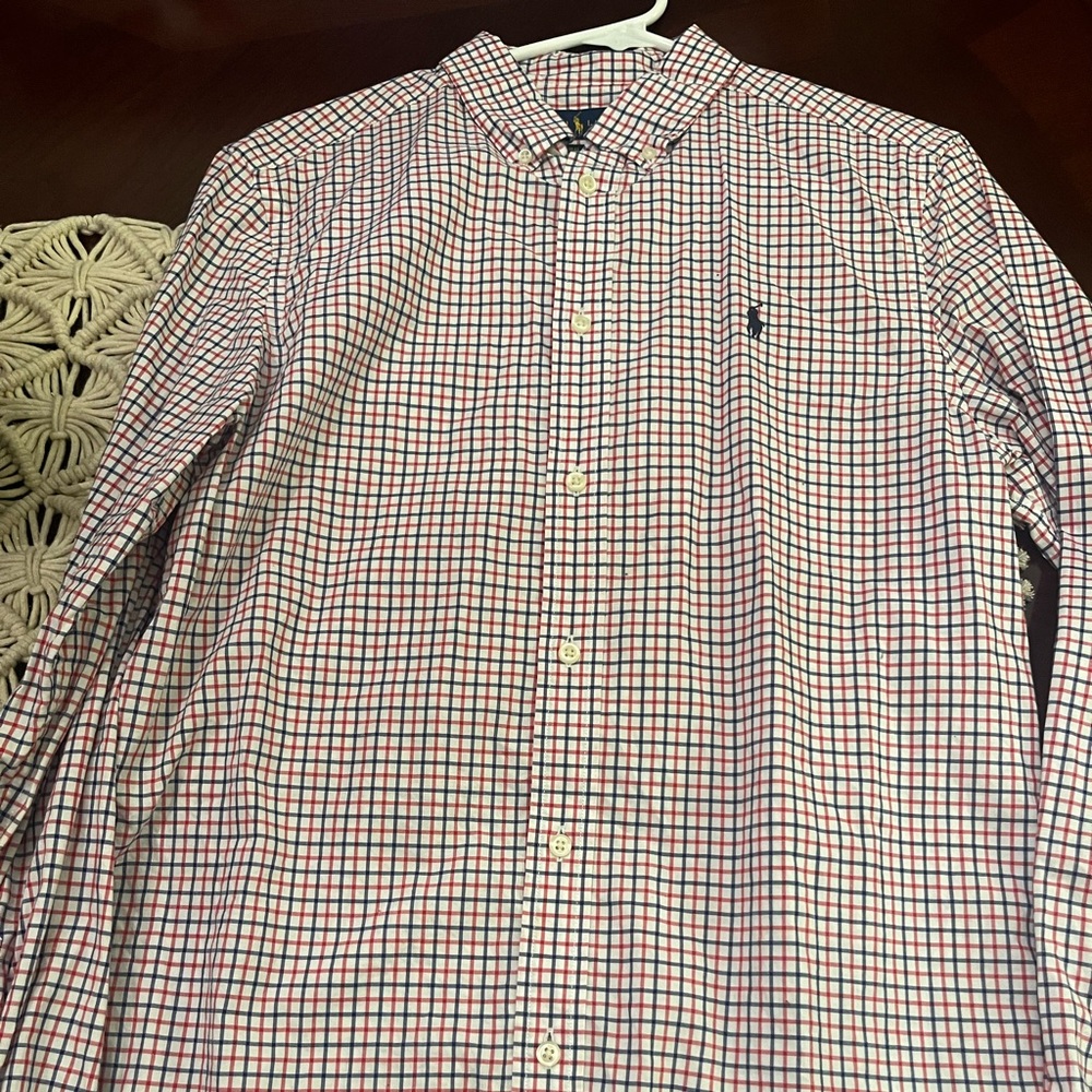 Polo long sleeve. Worn once smoke free home